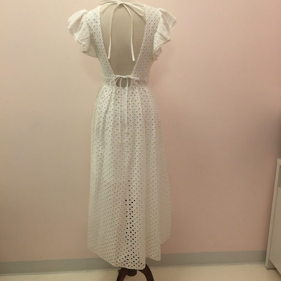 White Eyelet Dress - Picture 3 of 5